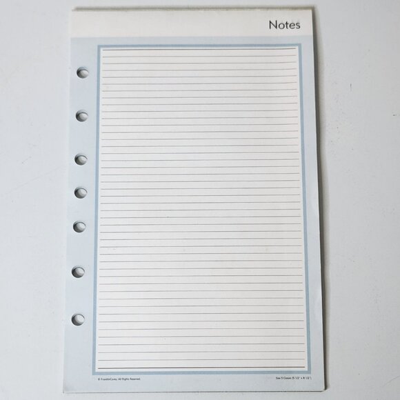 Franklin Covey 365 CLASSIC Daily Planner Pages Undated Blank Inserts Refill Blue - Picture 6 of 8